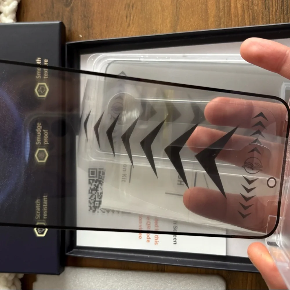 Clear Protective Phone Case - Black